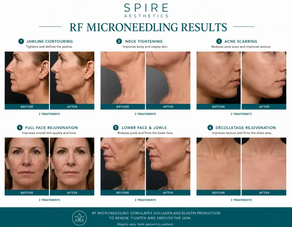 RF Microneedling Skin tightening Newham results