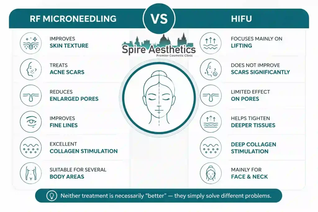 RF Microneedling vs HIFU: Which Treatment Gives Better Results Newham?